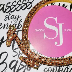 Sassy Jones Samba Giraffe Hinge bib necklace
